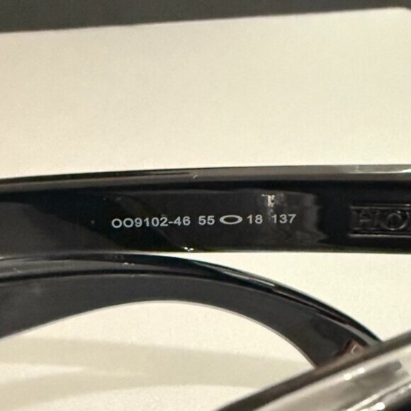 OO9102 Oakley Holbrook Dark Ink Fade Prizm Polarized Silver Reflective Lenses - Picture 7 of 8